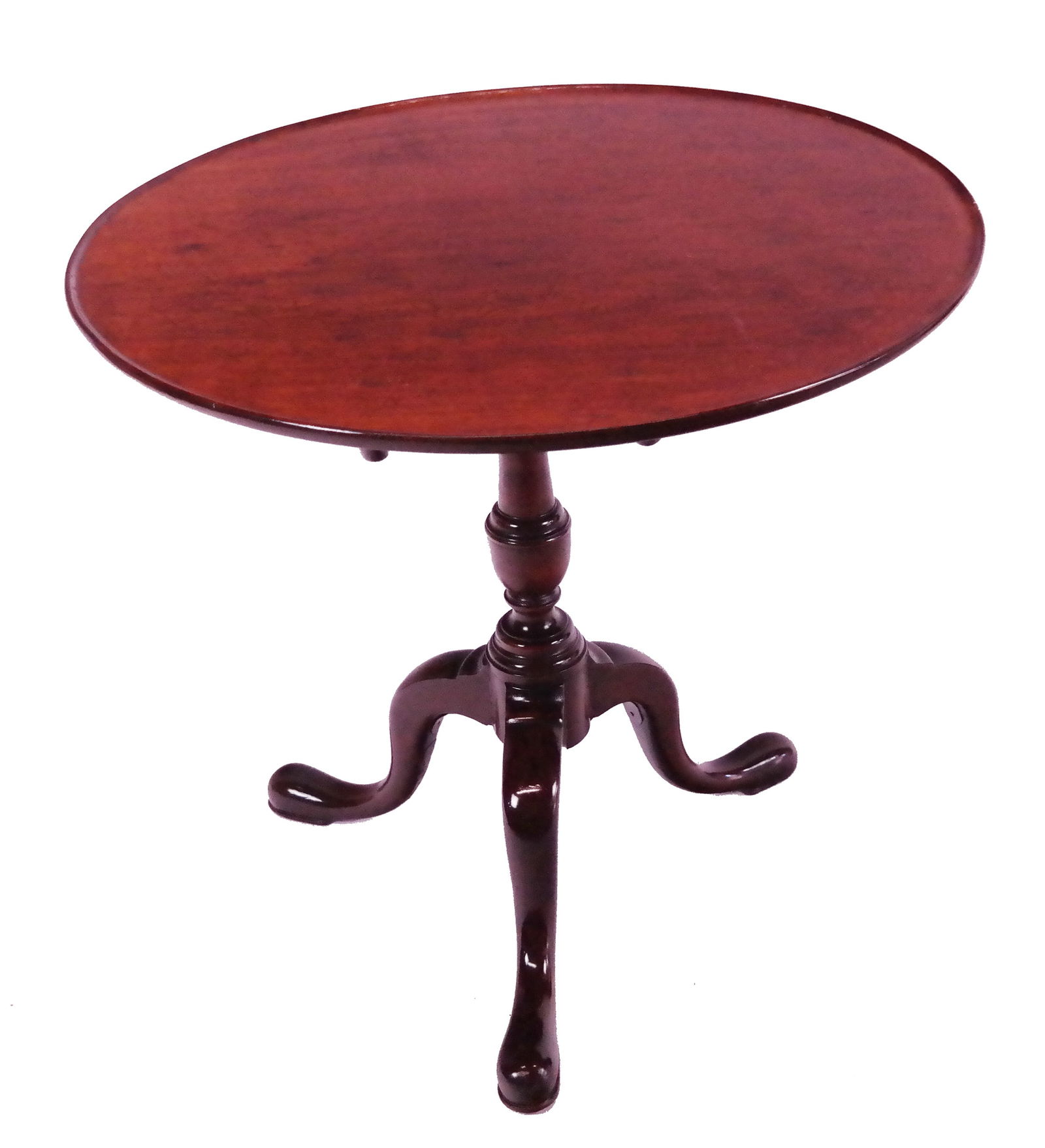 Georgian-Style Mahogany Tilt-Top Table (1 of 9)