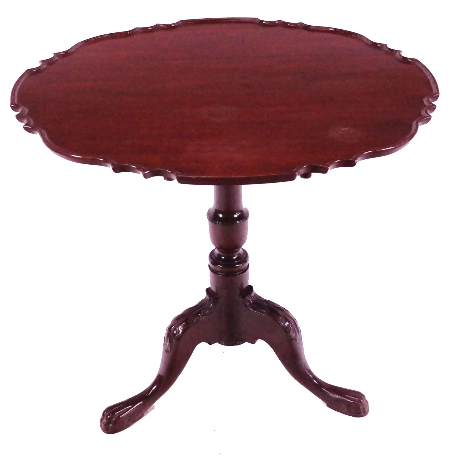Georgian-Style Mahogany Tilt-Top Tea Table (1 of 12)