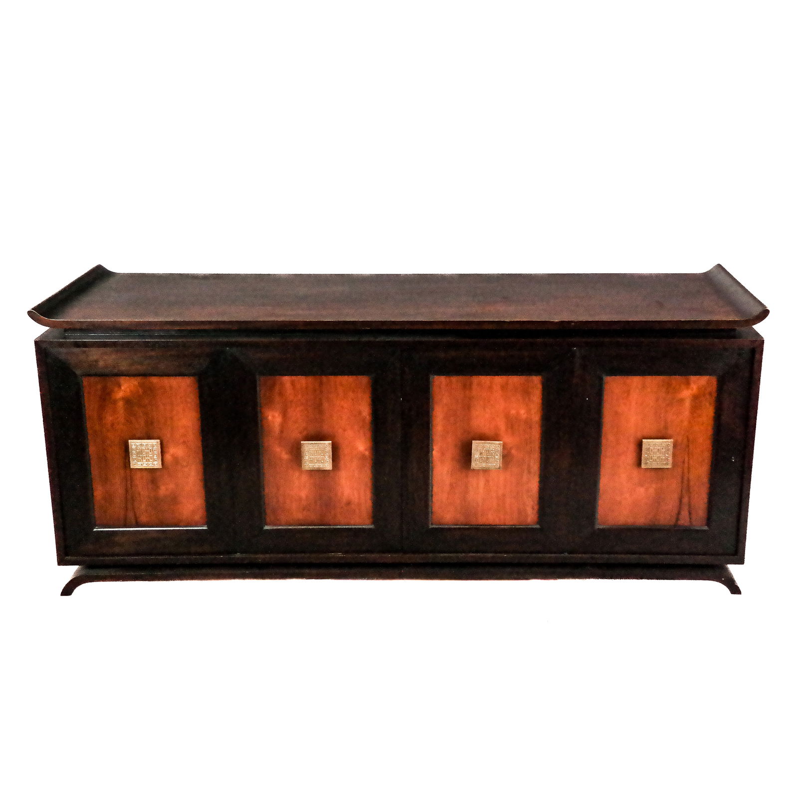 Mid-Century Mixed Wood Audio Console (1 of 10)