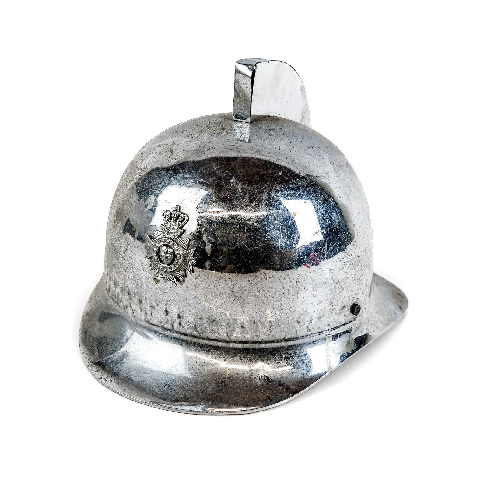 Vintage Greek Metal Officer's Helmet (1 of 18)