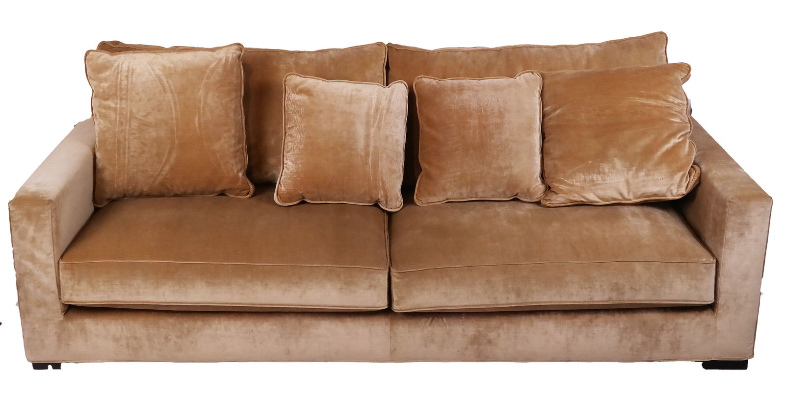 Roche Bobois Velvet Tuxedo Sofa (1 of 11)