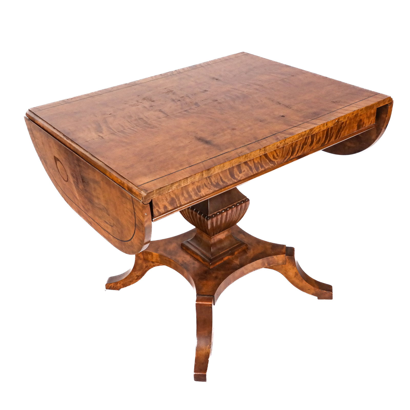 Continental Burlwood Drop Leaf Dining Table (1 of 10)