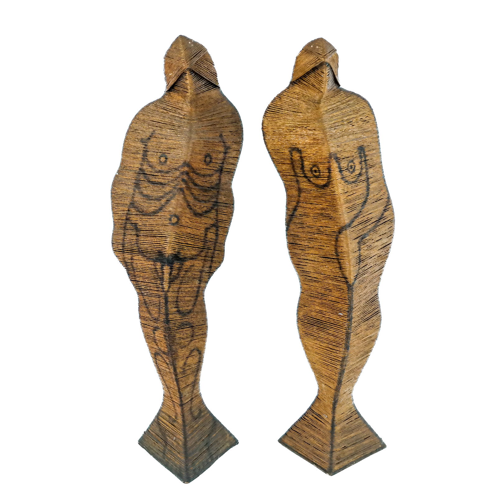 George BUCHER: Adam & Eve - Two Twine Sculptures (1 of 7)