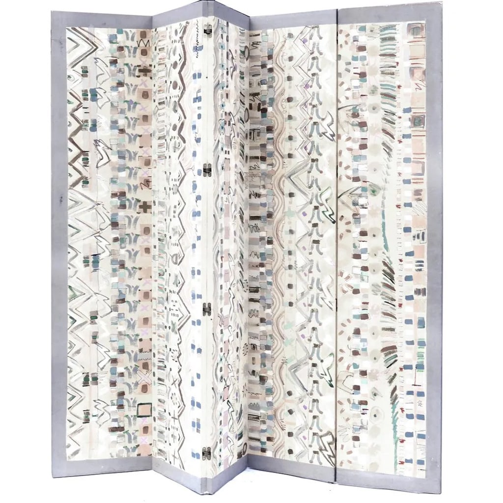 Painted Abstract Expressionist Style 5-Fold Screen (1 of 9)