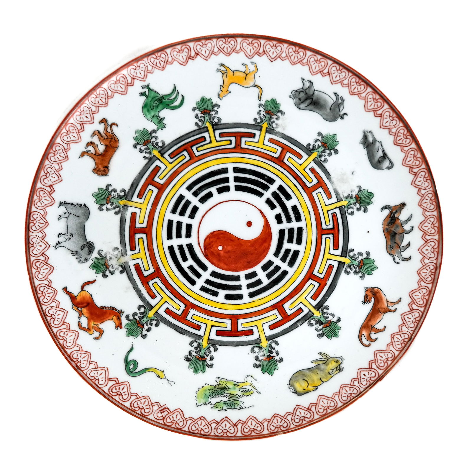 Chinese Porcelain Zodiac Dish (1 of 9)