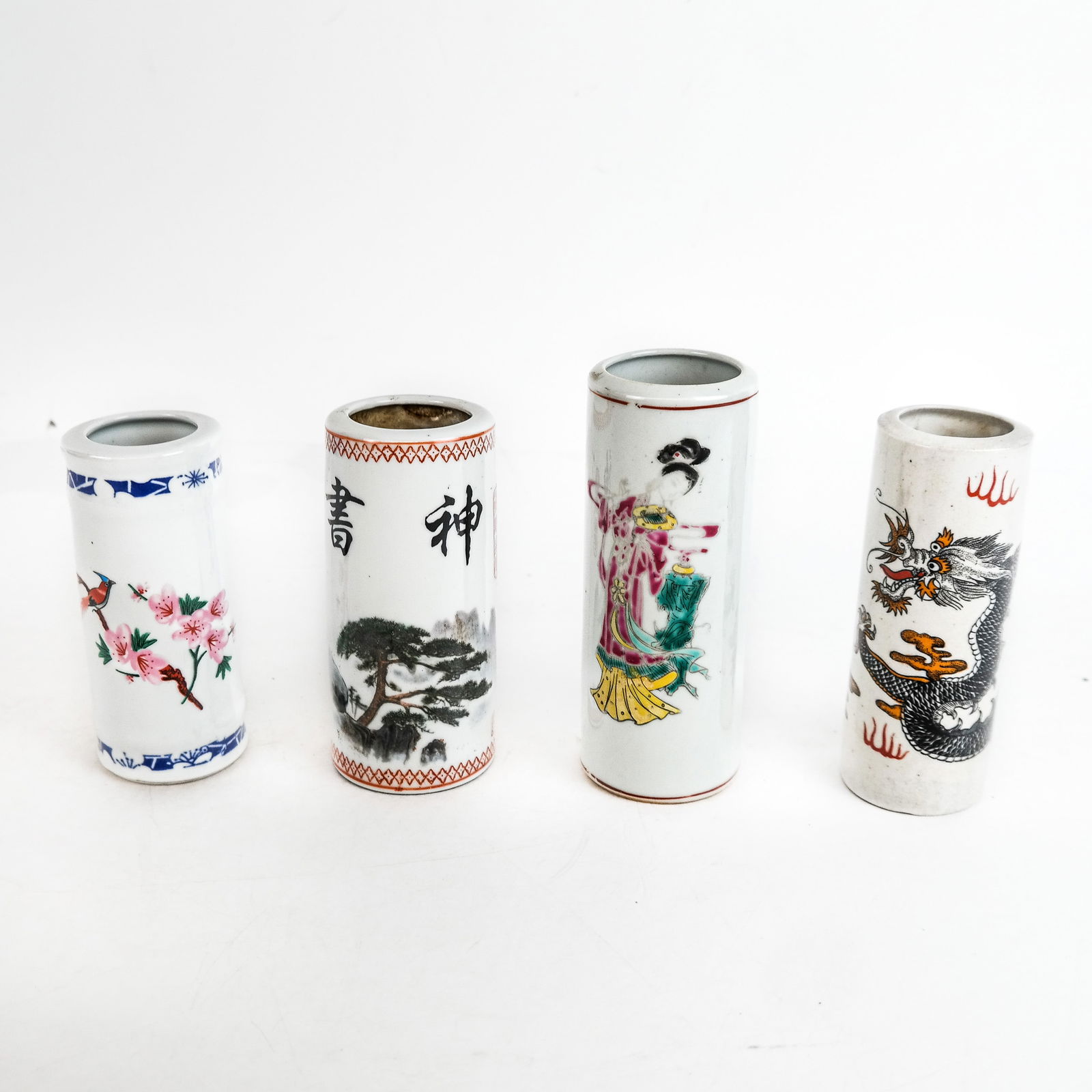 Chinese Export Porcelain Brush Pots (4) (1 of 16)