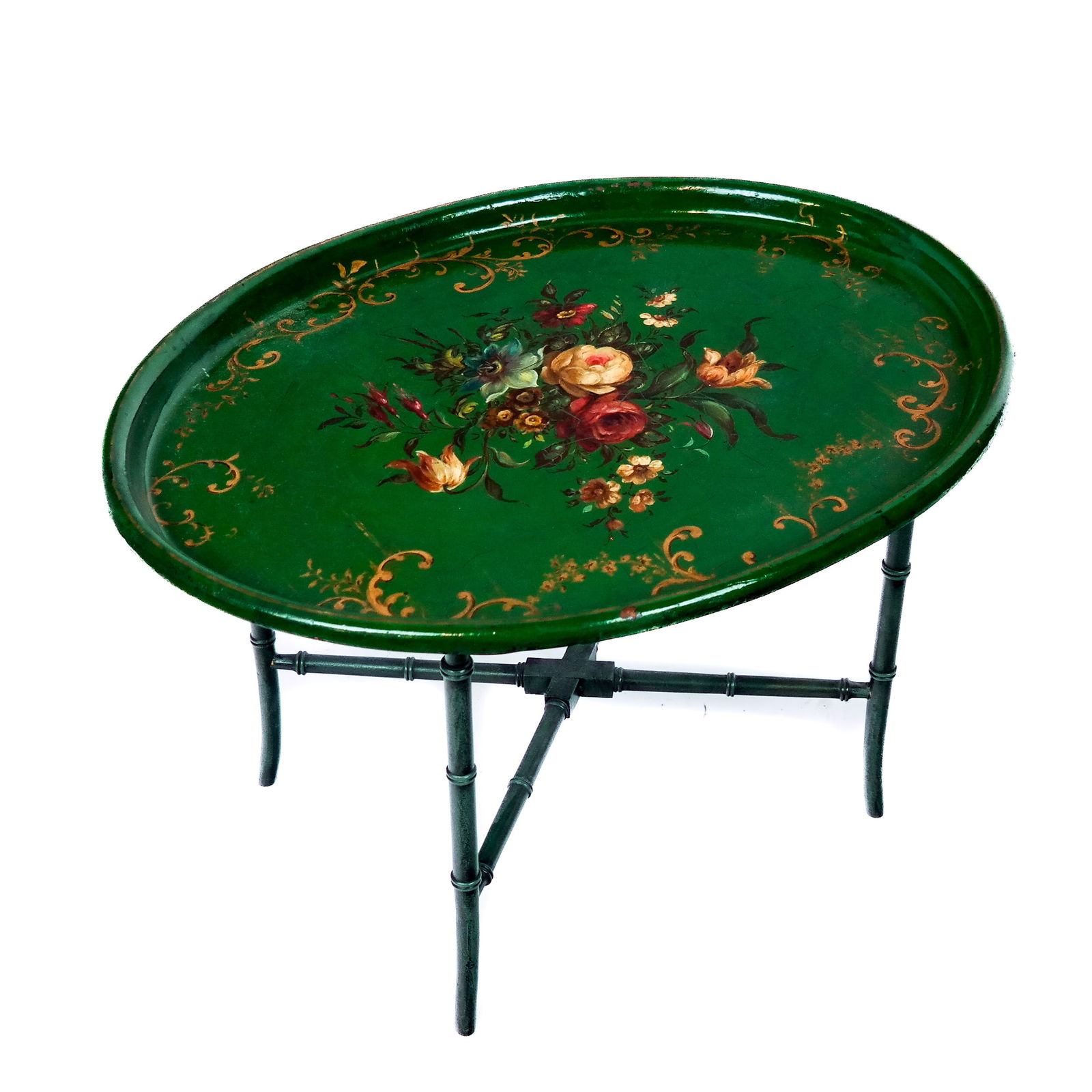 English Victorian Paint-Decorated Tray Table (1 of 8)