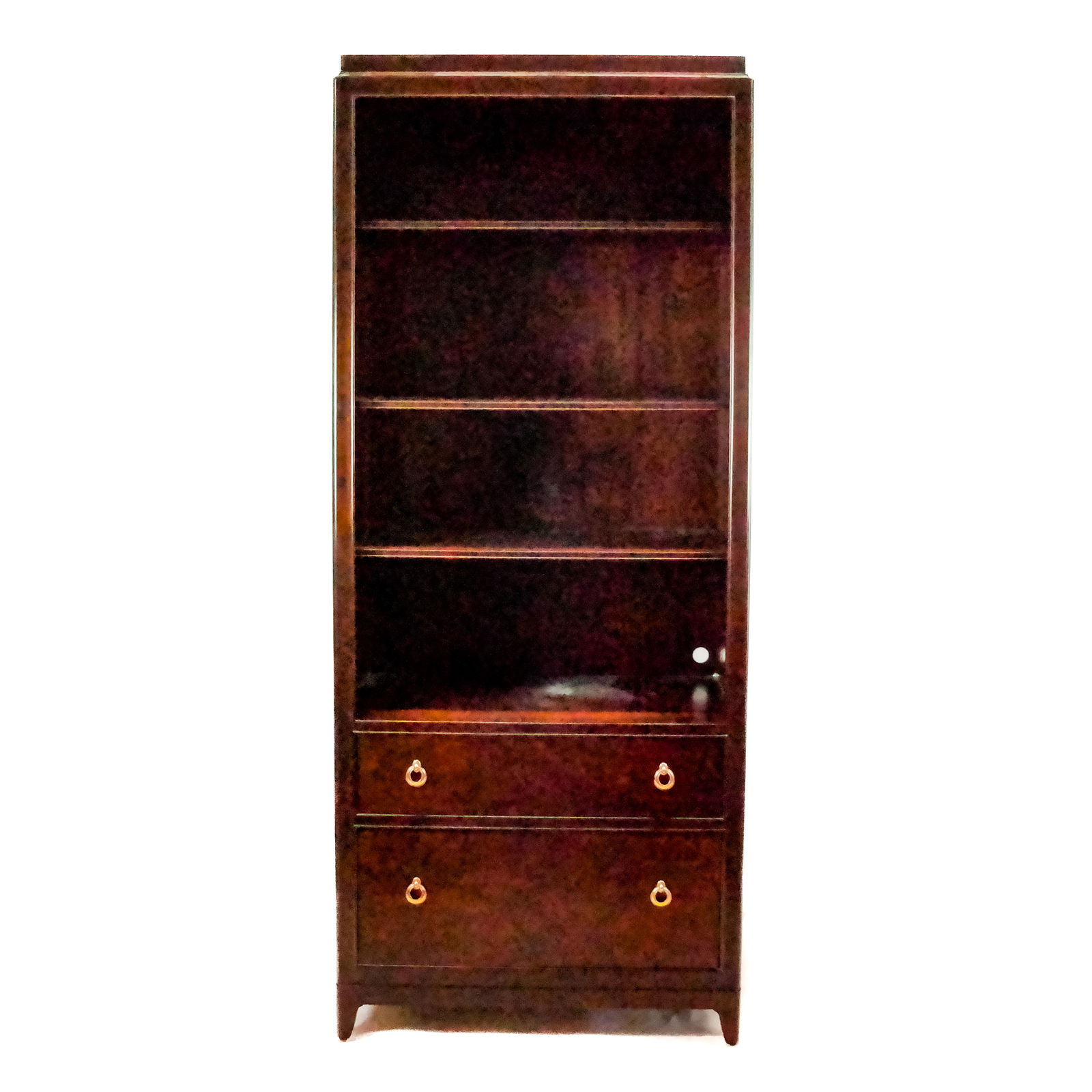 Modern Regency-Style Mahogany Bookcase (1 of 10)