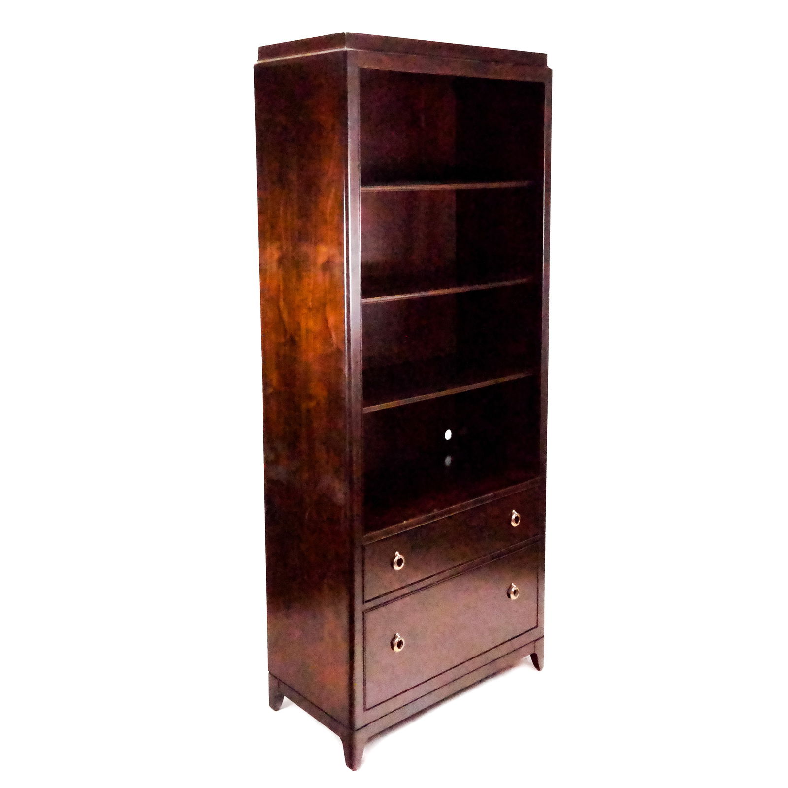 Modern Regency-Style Mahogany Bookcase (1 of 8)