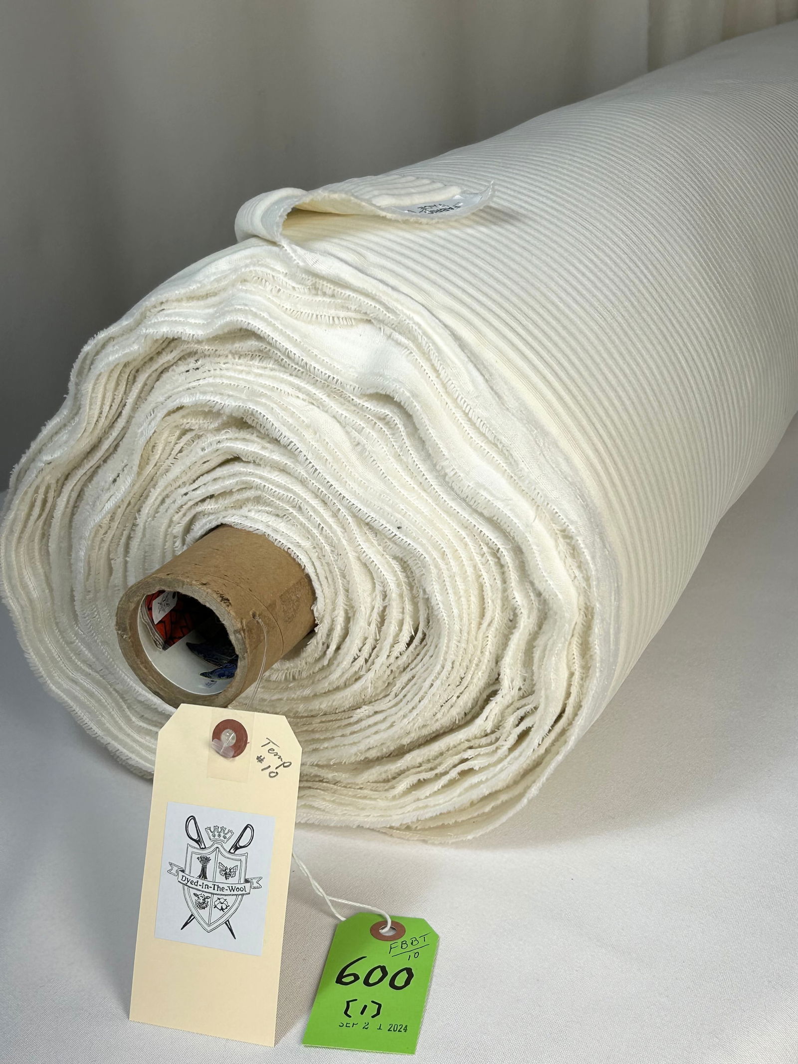 JAB's Ivory Cord Velvet Fabric (1 of 4)