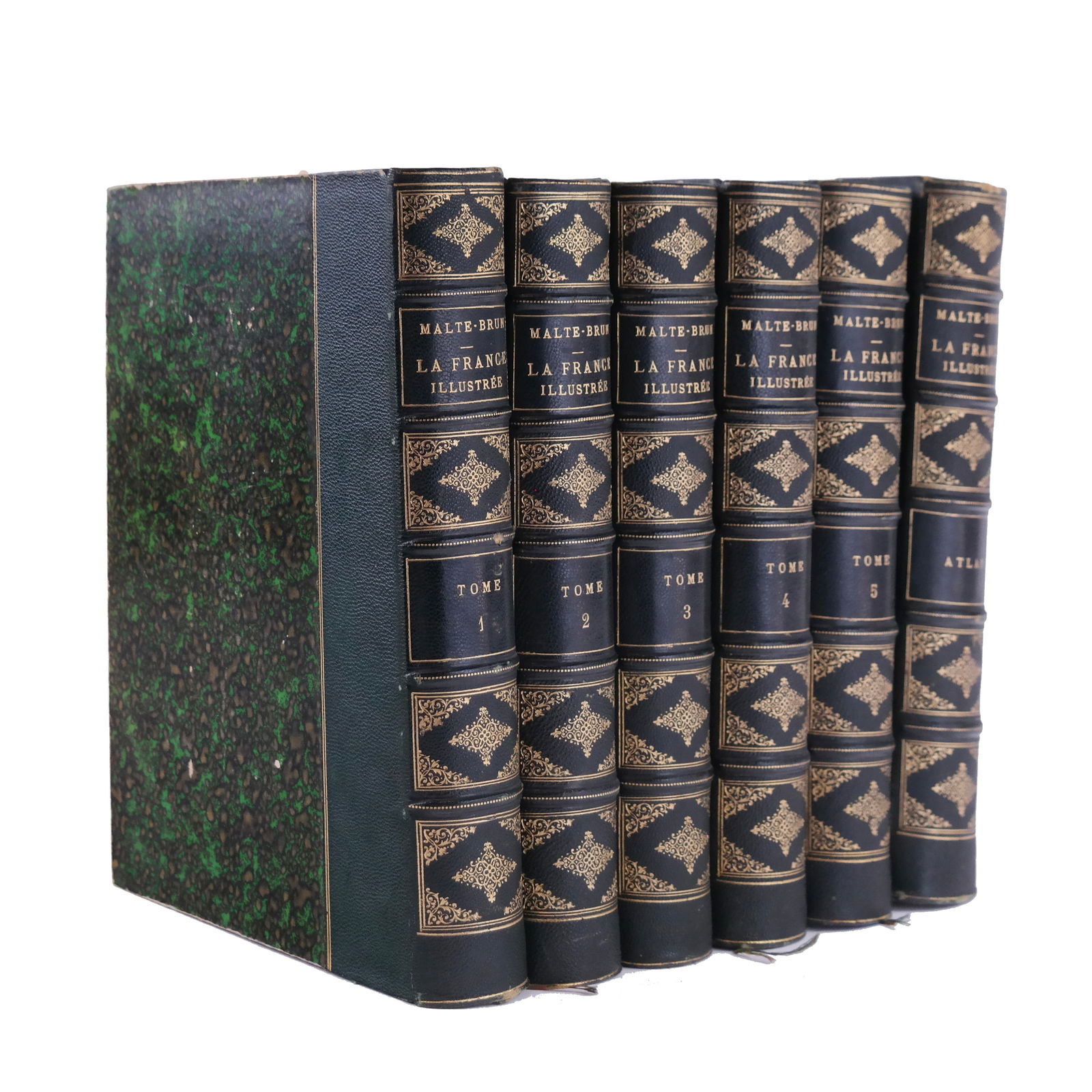French Bindings: Malte-Brun, La France Illustree (1 of 6)