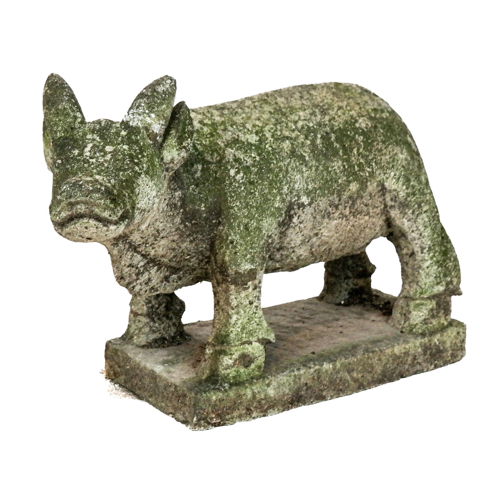 Carved Stone Figure of a Water Buffalo (1 of 3)
