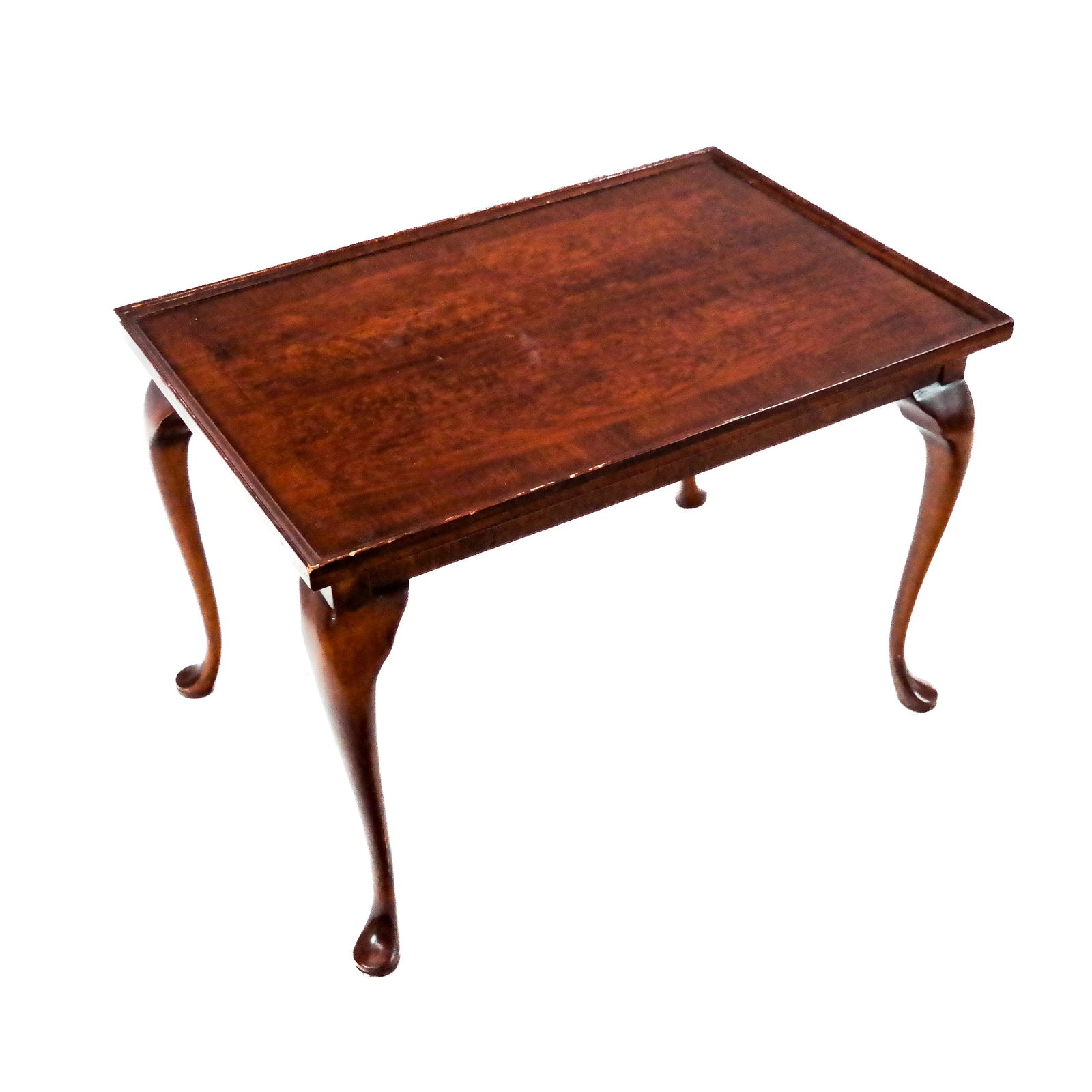 Queen Anne-Style Mahogany Coffee Table (1 of 7)