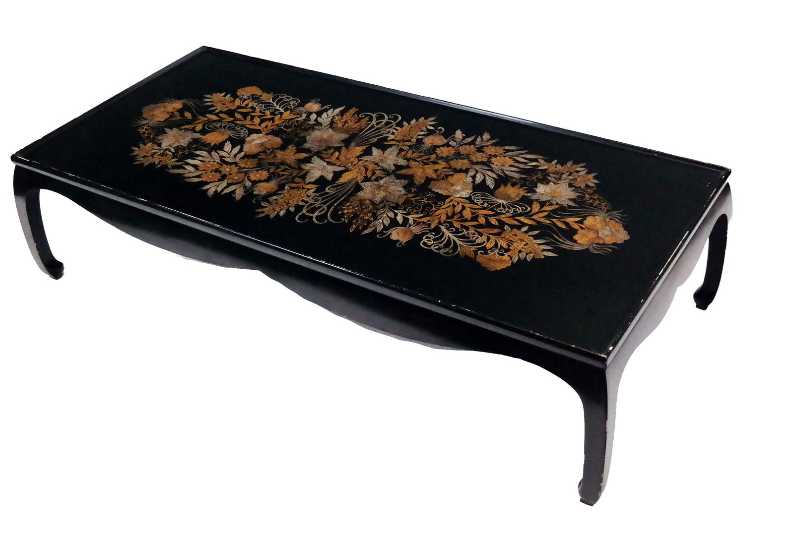 Japanese-Inspired Ebony Painted Coffee Table (1 of 8)