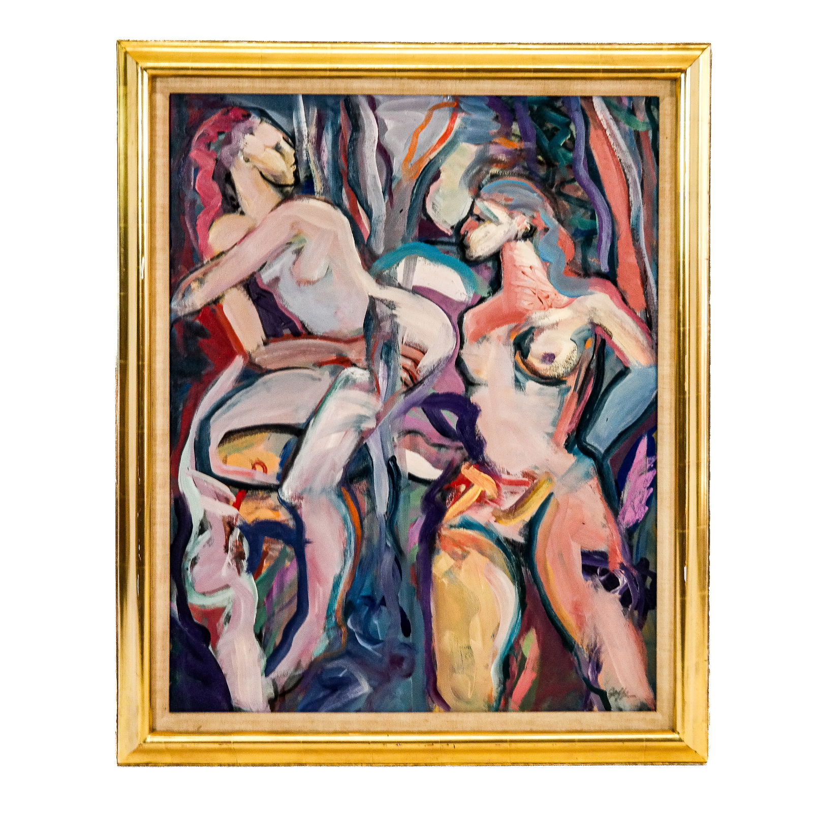GAFFE: Two Nudes - Oil Painting (1 of 8)