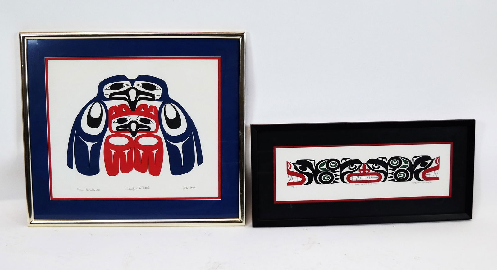 Two Coast Salish-Style Lithographs (1 of 14)