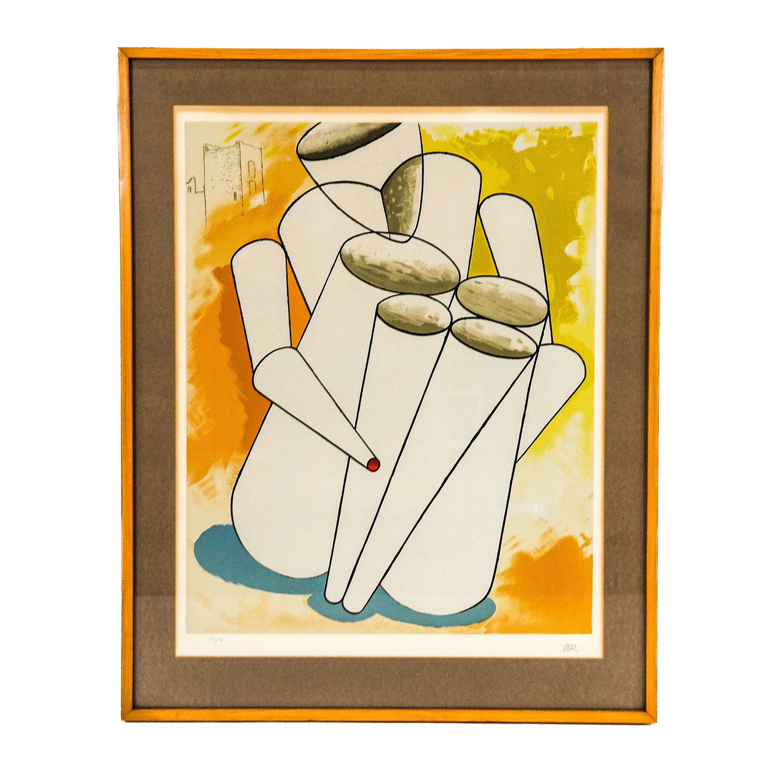 Modern Abstract Lithograph (1 of 8)