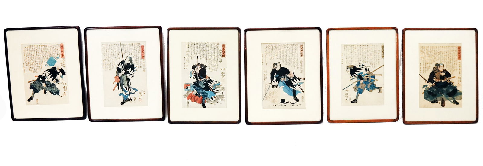KUNIYOSHI: Set of 6 Woodblock Prints (1 of 20)