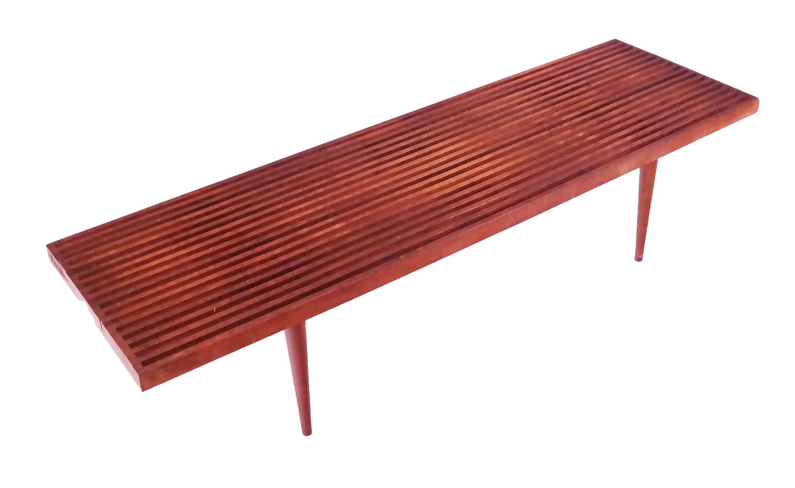 Mid-Century Modern Slat Bench (1 of 11)