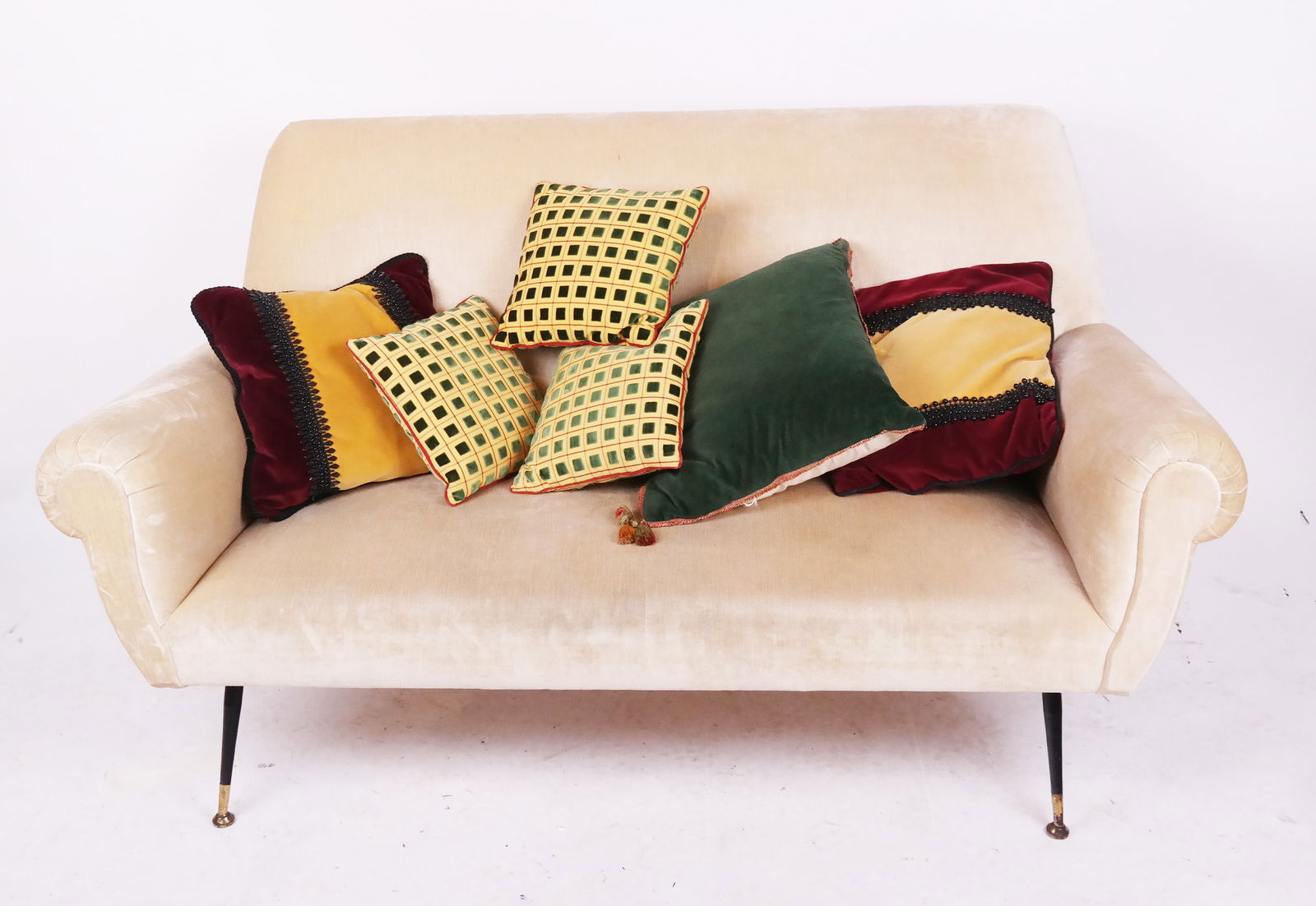 Mid-Century Modern Upholstered Loveseat (1 of 7)