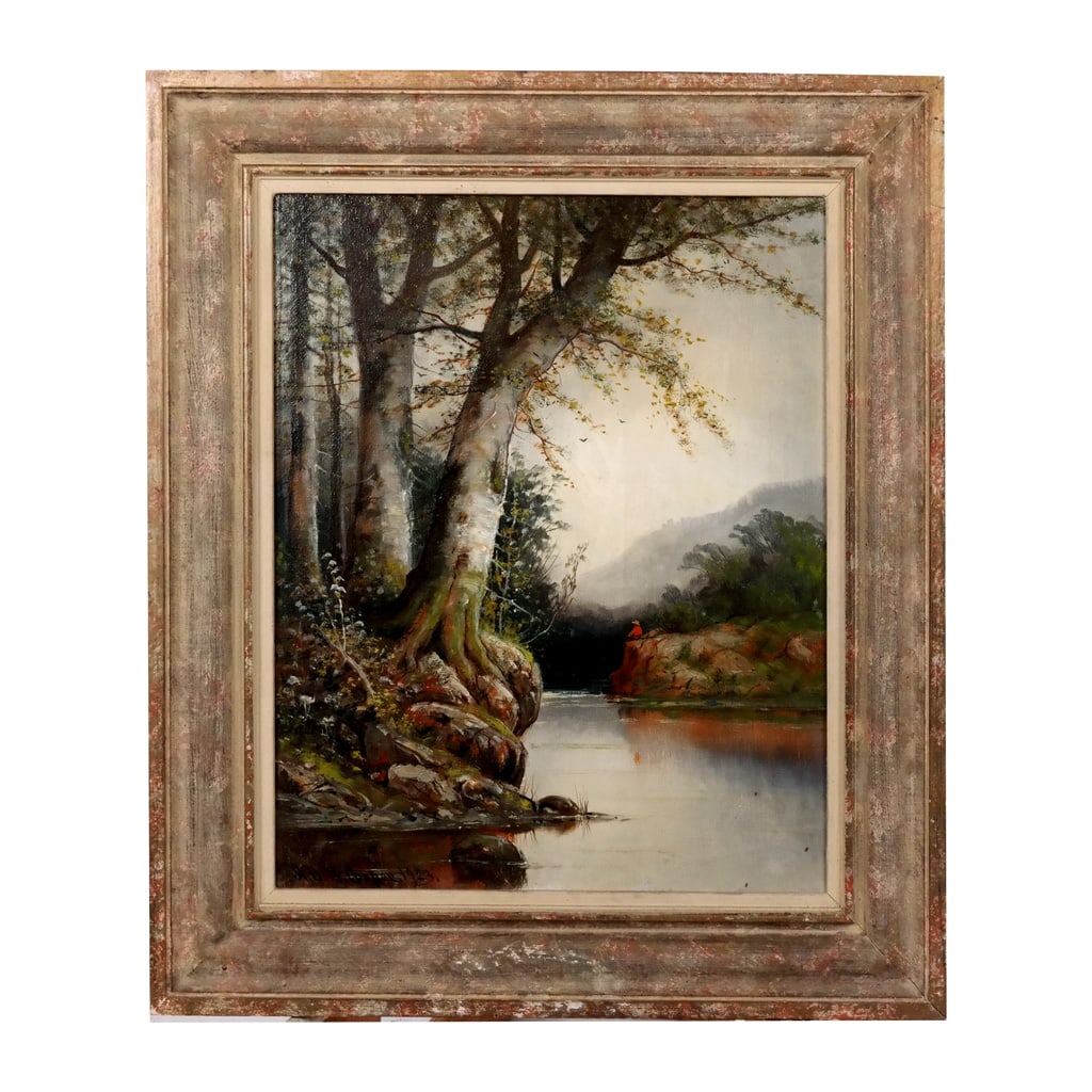 A.D.M. COOPER: Country Scene - Oil Painting (1 of 9)