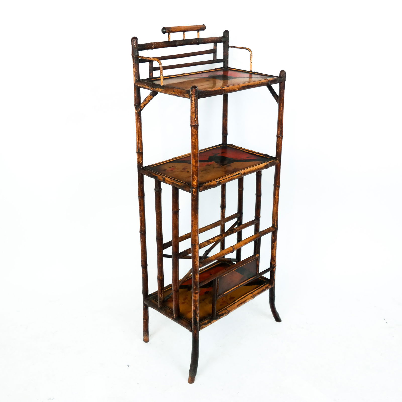 Victorian-Style Bamboo Etagere/Whatnot (1 of 7)