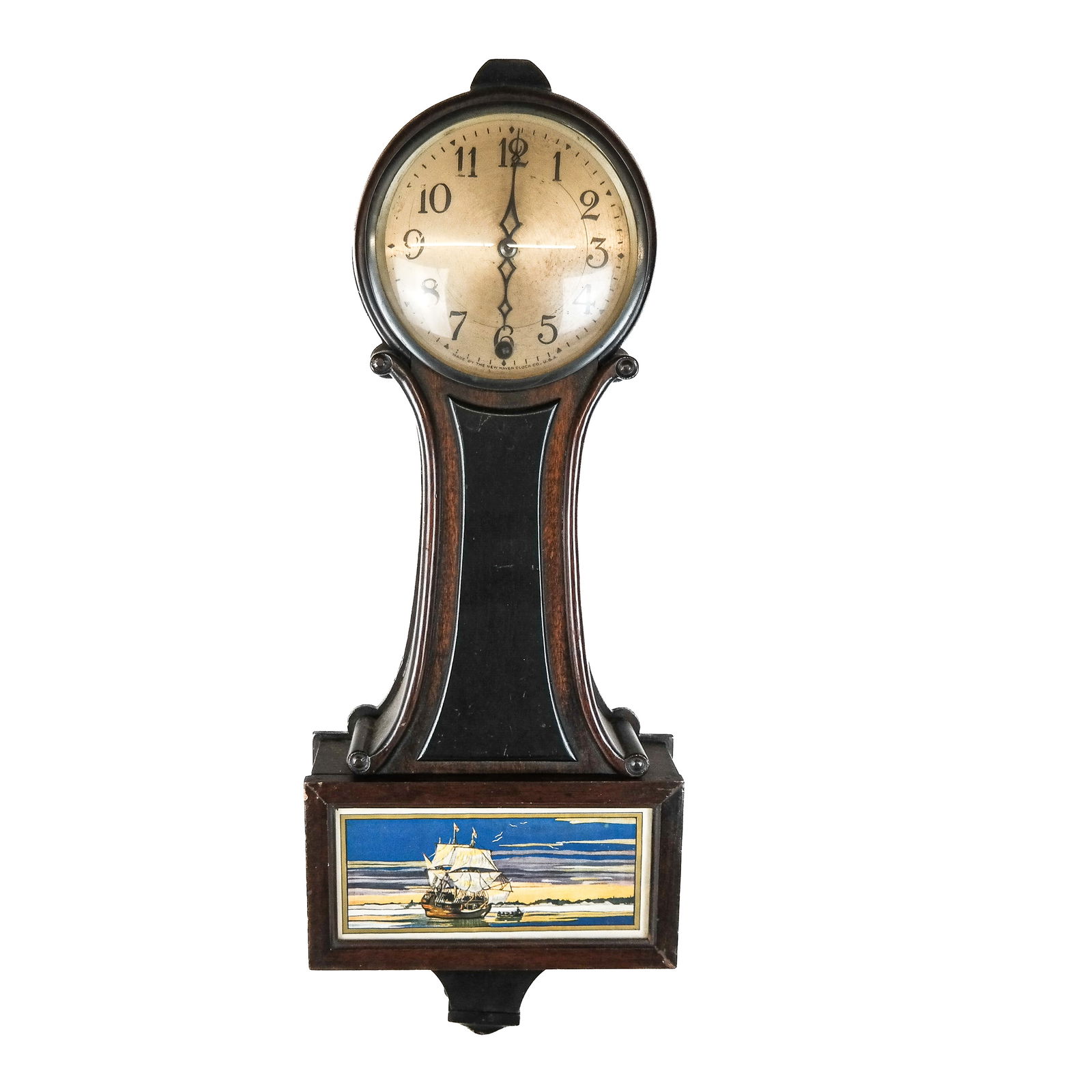 Vintage American Mahogany Banjo Clock (1 of 9)