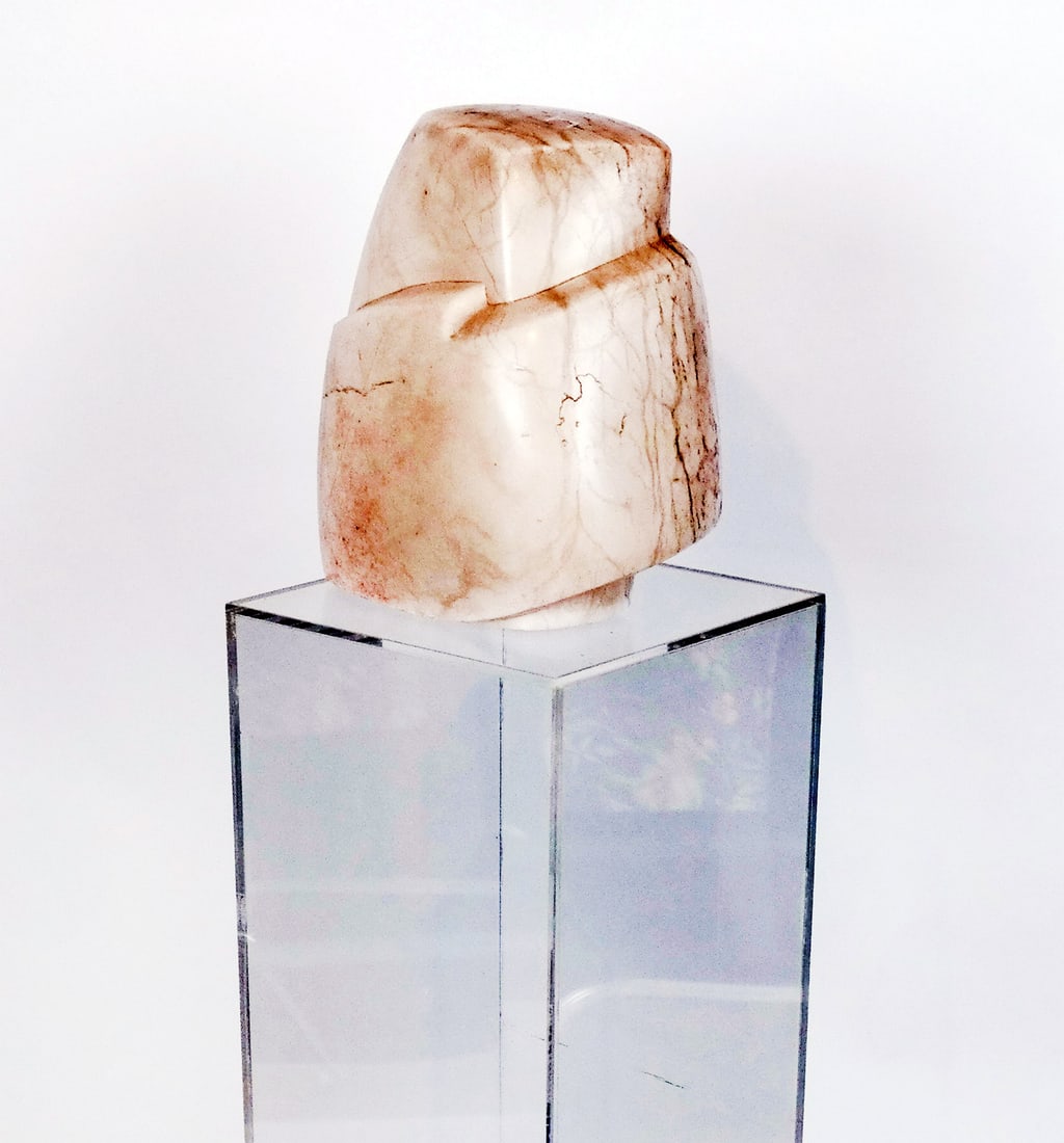 Modern Abstract Sculpture and Pedestal (1 of 11)