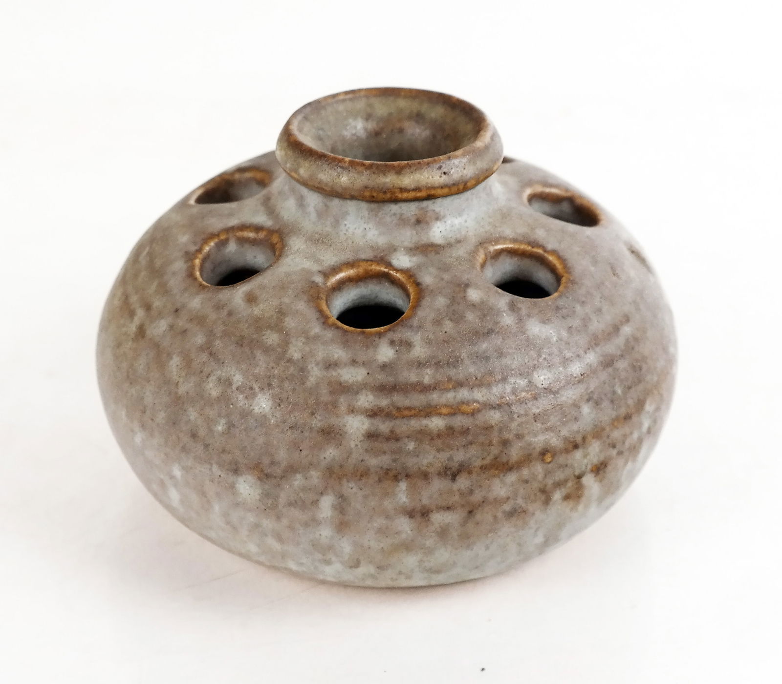 Signed Mid-Century Modern Pottery Frog Vase (1 of 5)