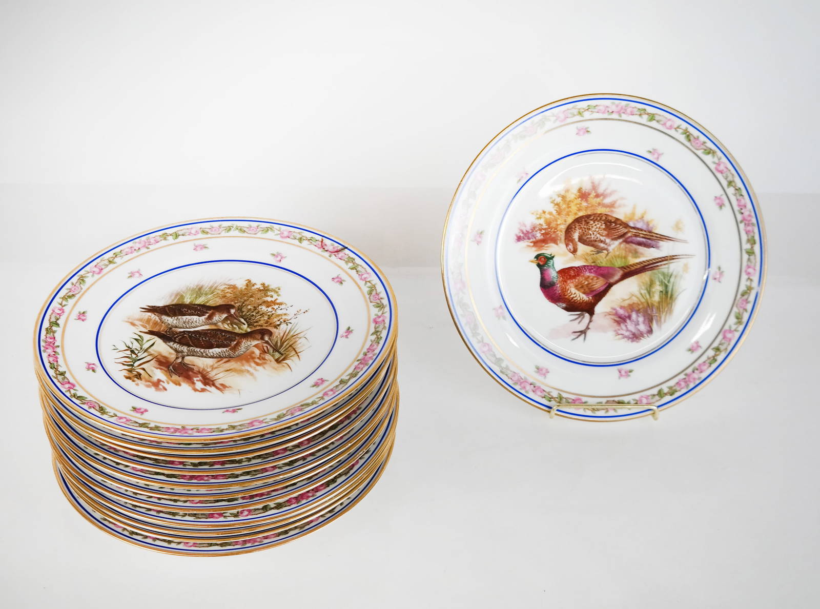 Limoges French Porcelain Plates (12) Auction