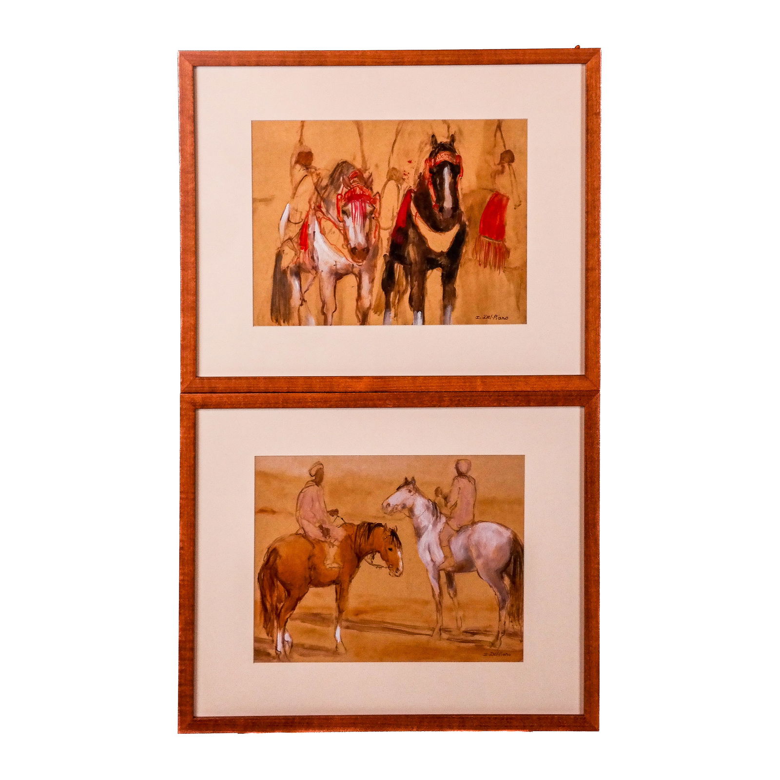 I. DEL PIANO: Horses & Riders - Prints (2) (1 of 10)
