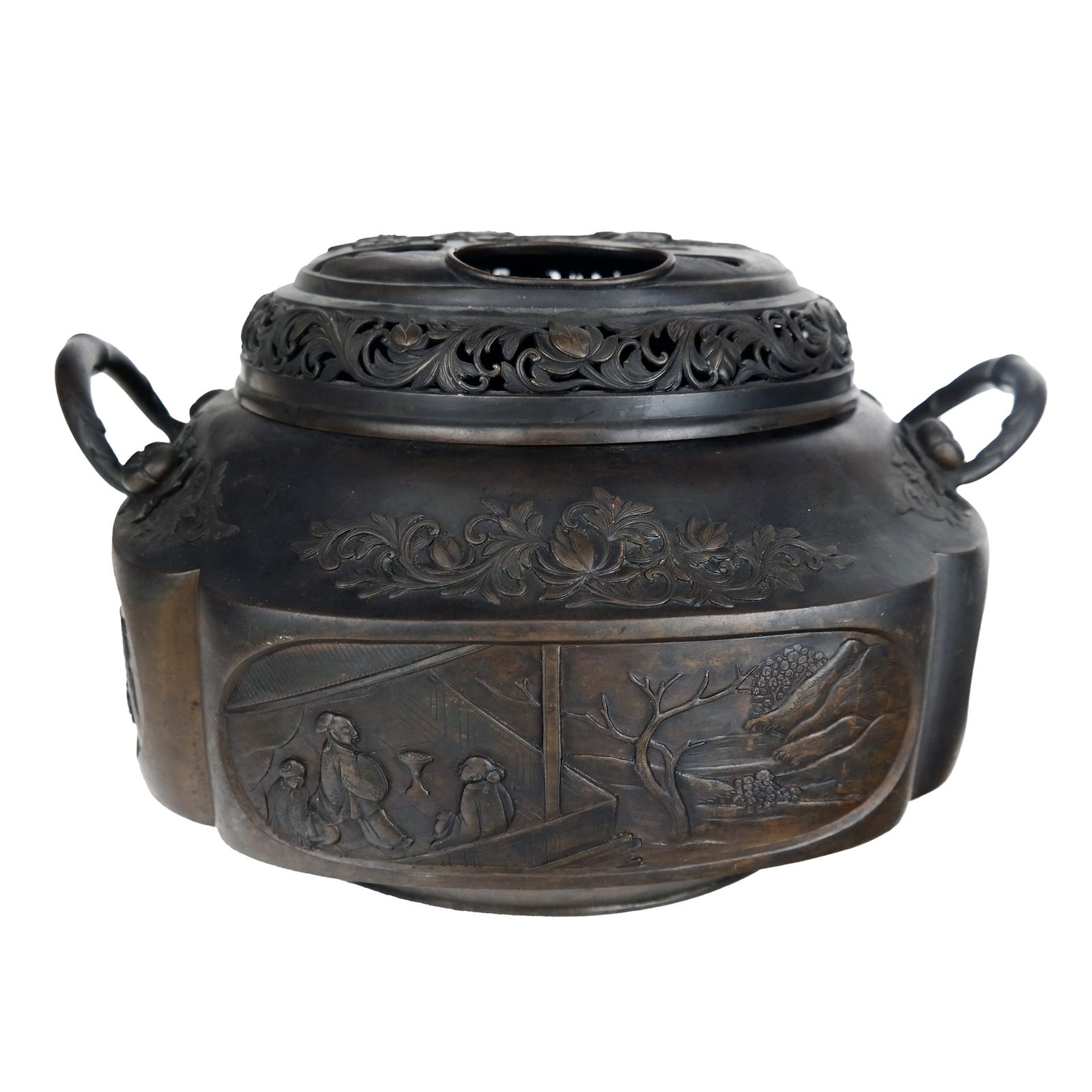 Large Chinese Bronze Incense Burner (1 of 8)