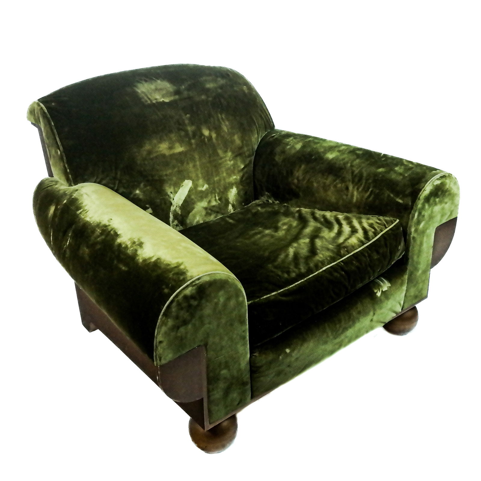 Modern Green Upholstered Club Chair (1 of 10)