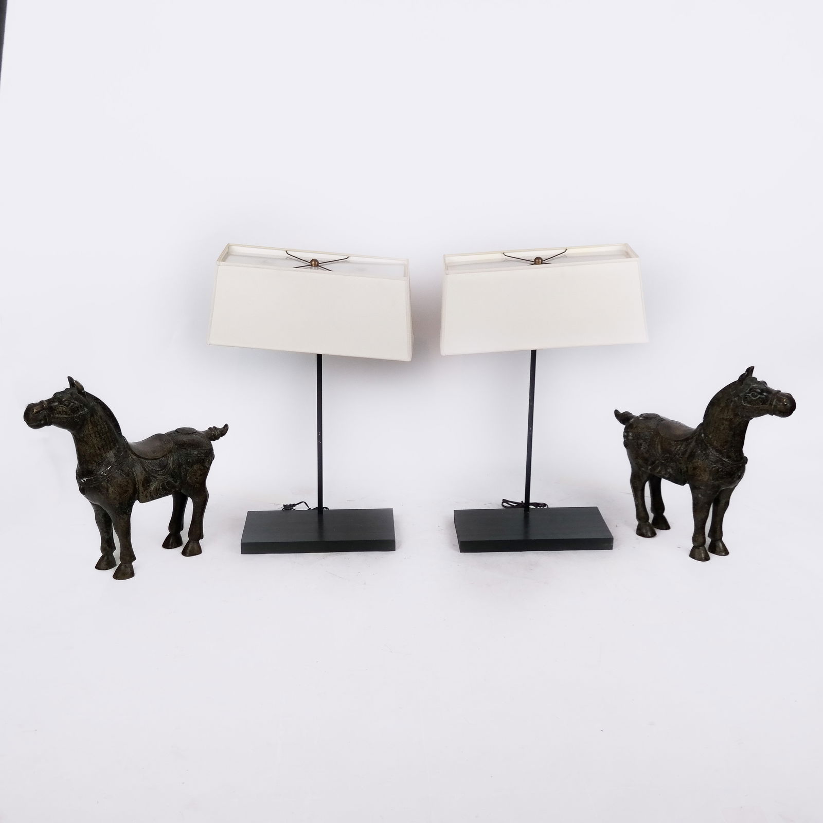 Large Horse-Motif Lamps (2) (1 of 12)
