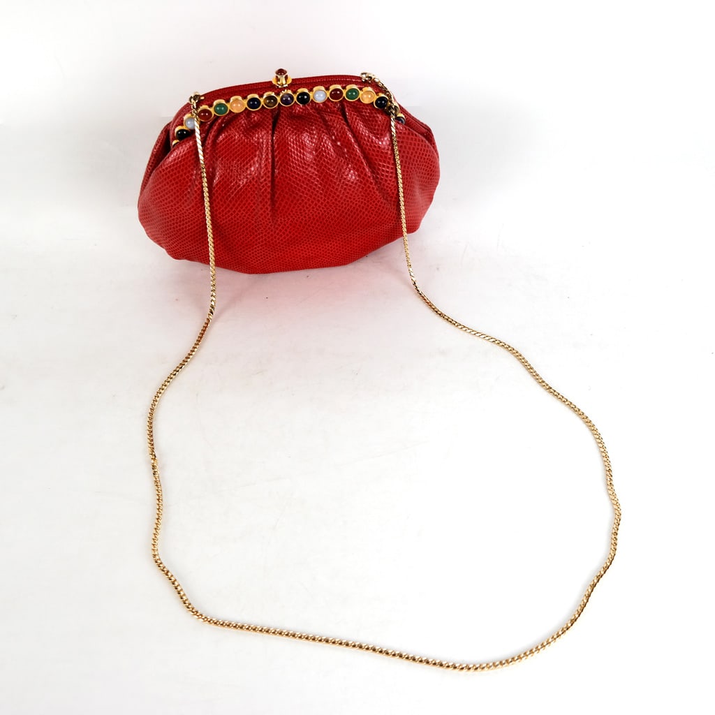 Judith Leiber Snakeskin Handbag (1 of 11)