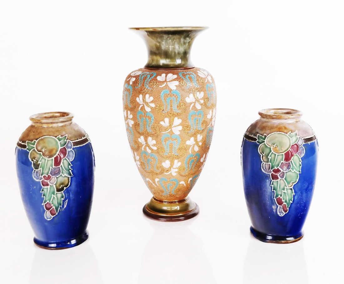 Royal Doulton Stoneware Vessels (3) (1 of 10)