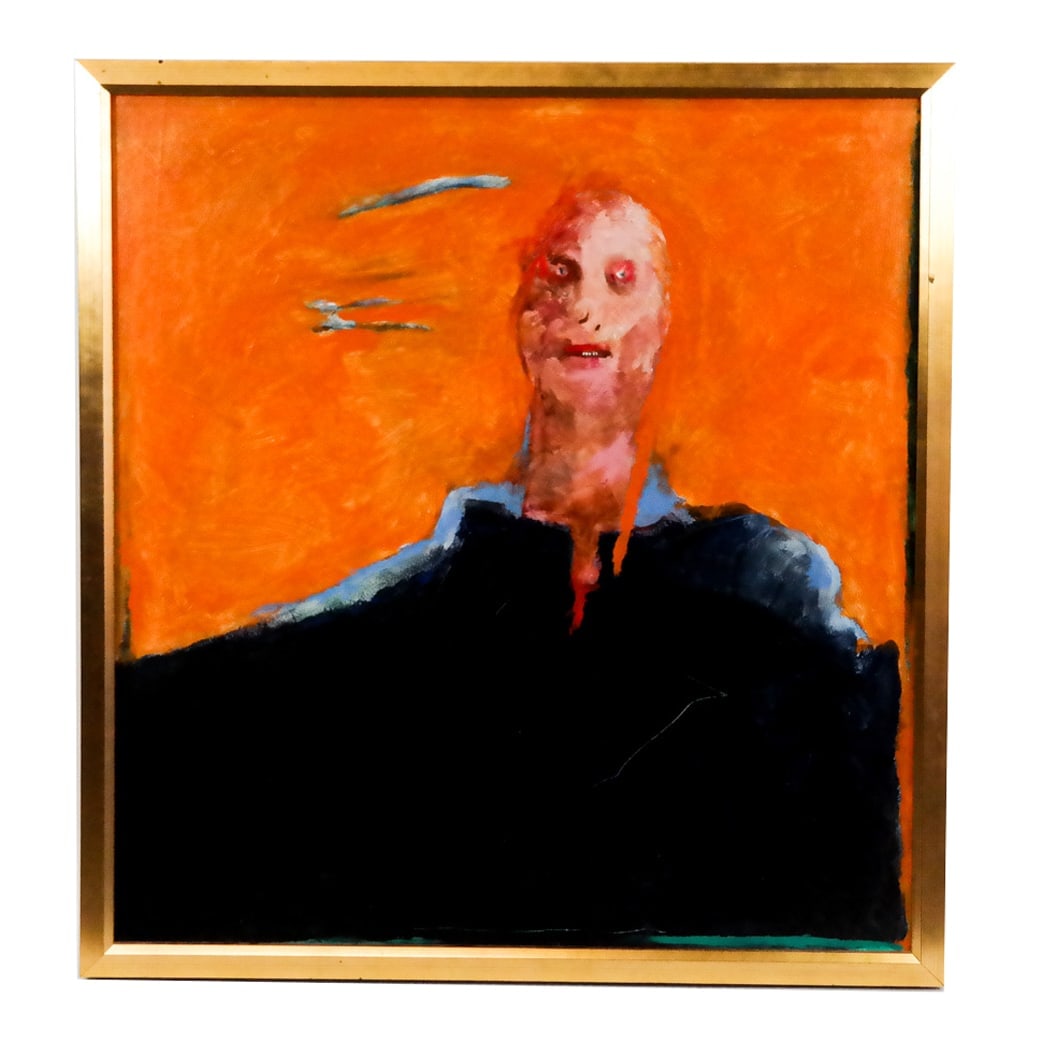 Donald ELDER: Portrait of a Man - Acrylic Painting (1 of 9)