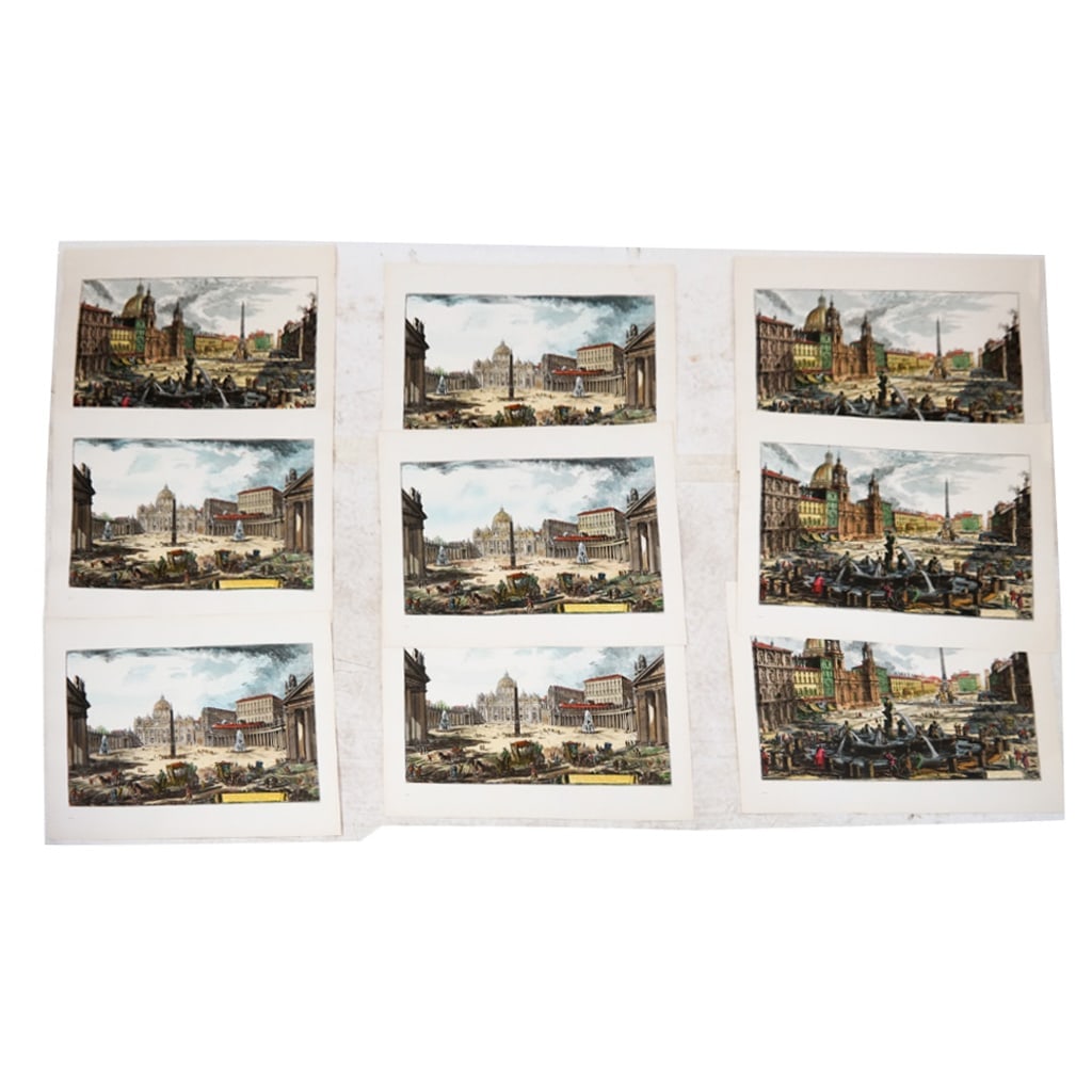 After G.B. PIRANESI: "Vedute di Roma" (20 Pcs.) (1 of 11)