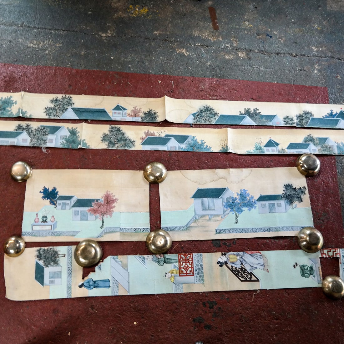 Chinoiserie Painted Scenic Wallpaper Panels, 5 (1 of 6)