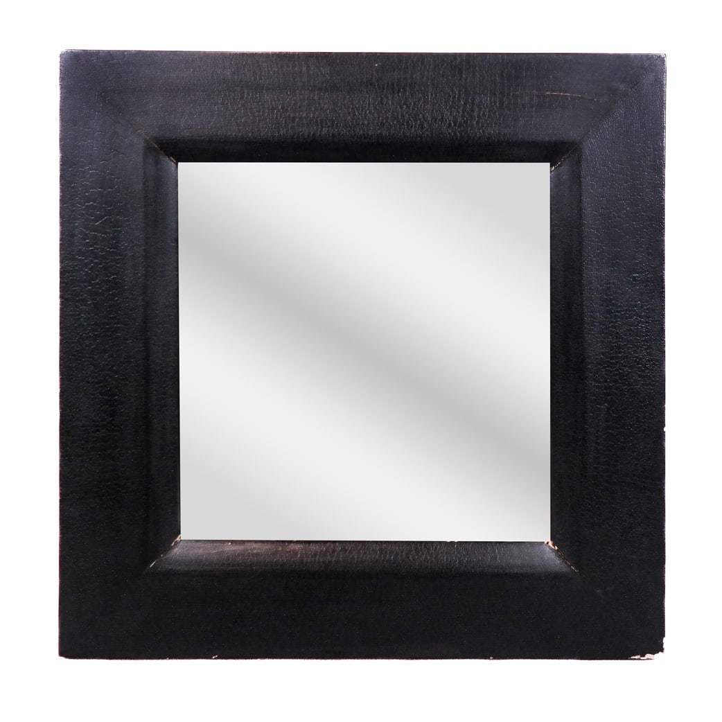 Modern Black Painted Mirror (1 of 7)