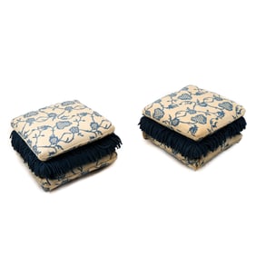 Pair of 3-Tier Rolling Poofs/Ottomans