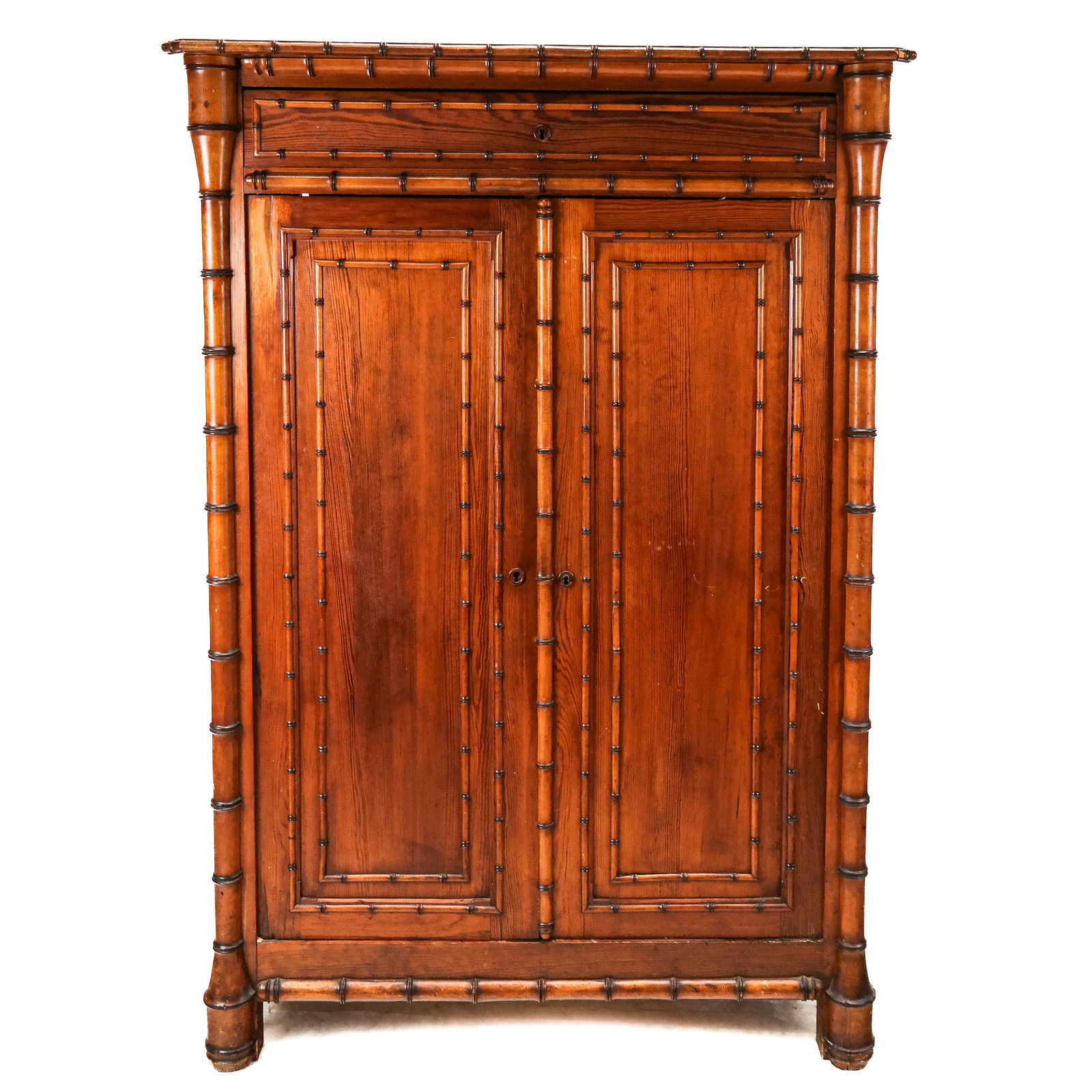Antique Faux Bamboo Cabinet (1 of 7)