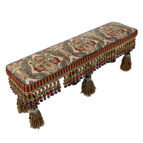 Mackenzie-Childs Upholstered Bench