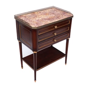 19th C. French Three-Drawer Stand