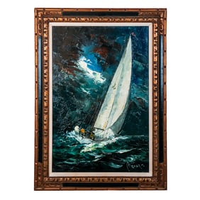 Sailboat - Oil Painting