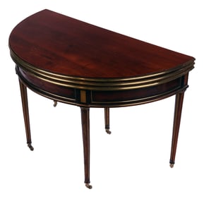 19th C. French Mahogany Games Table