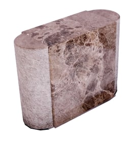 Contemporary Low Marble Pedestal