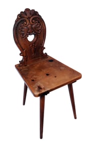 19th C. Swiss Side Chair