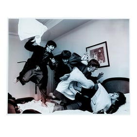 After Harry BENSON: Beatles Pillow Fight - Photograph