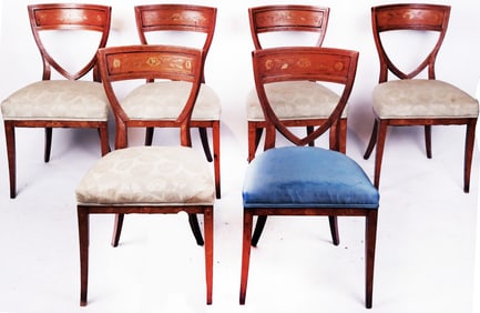 Early 19th C. Continental Chairs (6)
